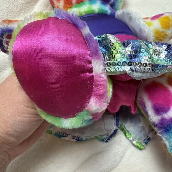 Build A Bear Rainbow Safari Bear With Outfit Colorful No Tag - Picture 5 of 7